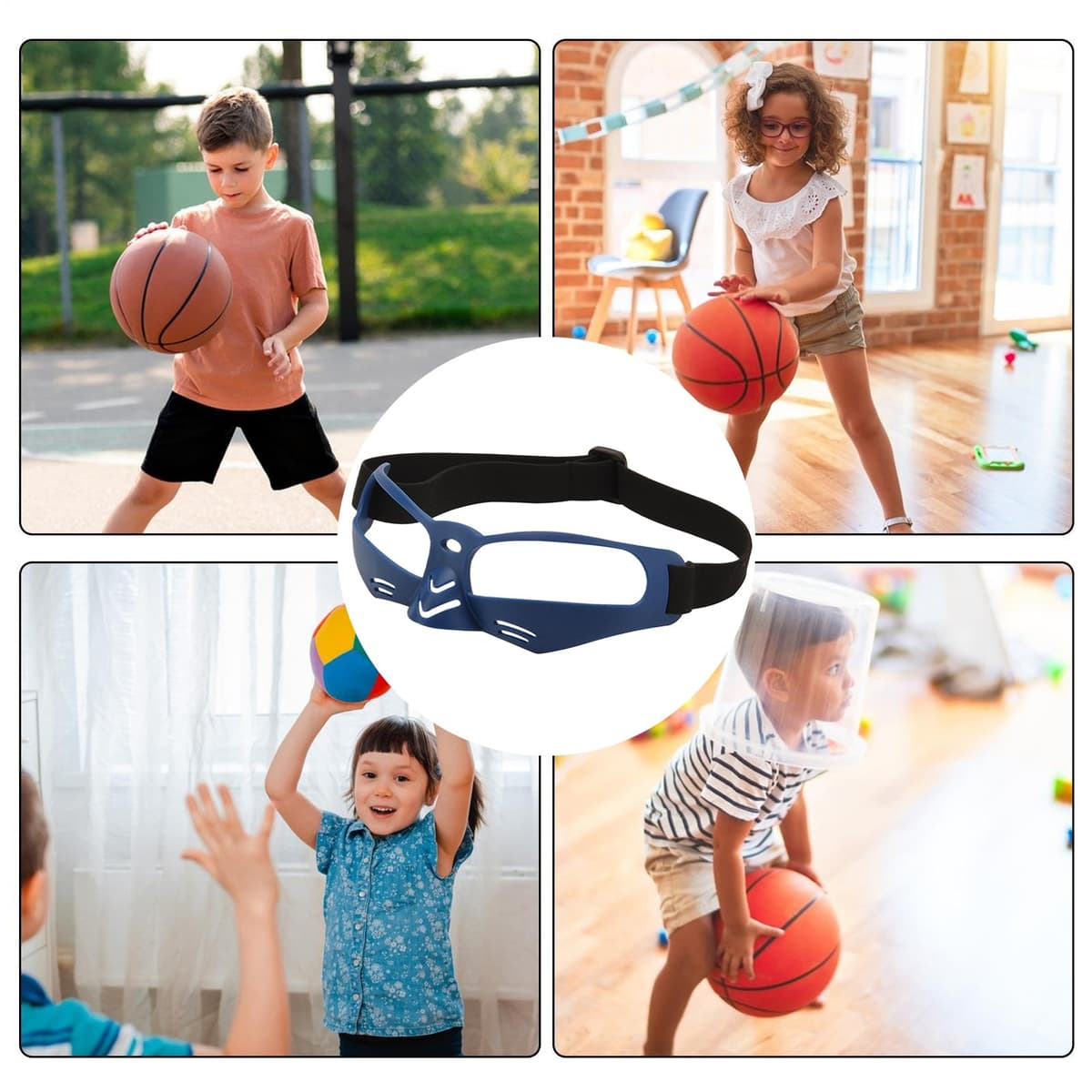 Genérico Gafas de Driblar Juveniles - Gafas de Regateo Gafas Deportivas Baloncesto,Equipo de Protección Deportiva para Entrenamiento de Jugadores Juveniles y Adultos — view 5