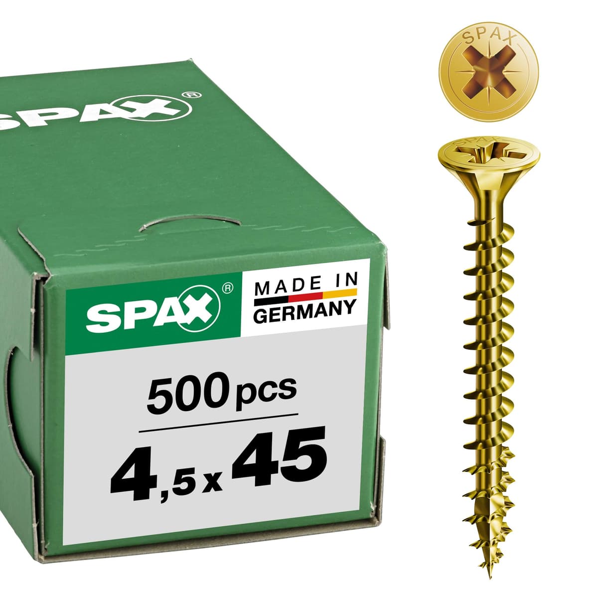 Spax 1081020400253 - Tornillo universal, 4,0 x 25 mm, 200 piezas, cabeza avellanada, cruz receso z 4cut, rosca completa, — view 12
