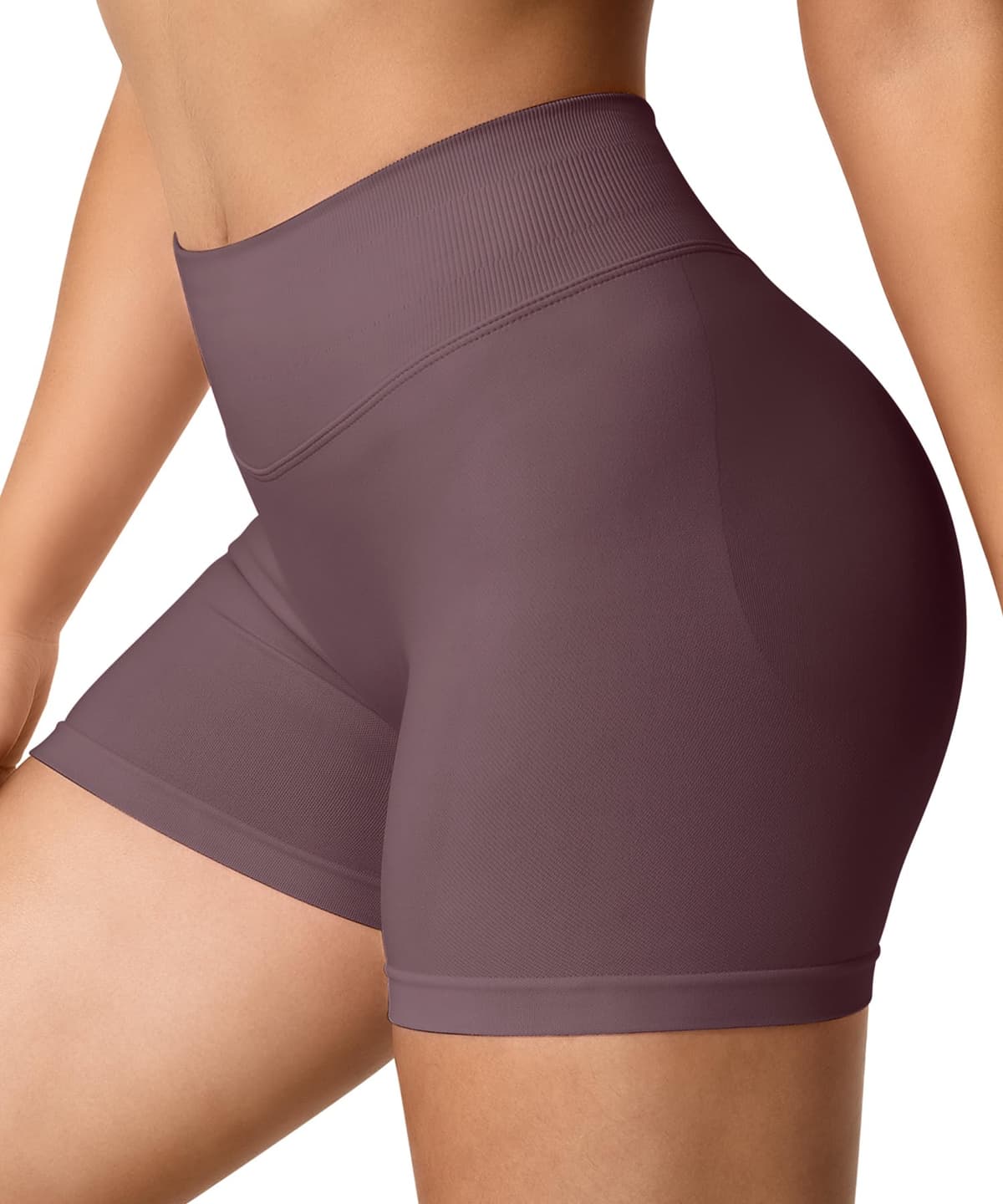 TAYOEA Pantalones Cortos Ciclismo Deportivos para Mujer Mallas Correr Cintura Alta Gimnasio Fitness Yoga Medias Push Up Booty Butt Scrunch Opaco Sin Costuras — view 5