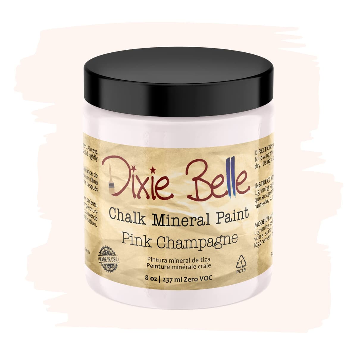 Dixie Belle Paint Company Chalk Finish Furniture Paint - Caviar (32oz) - Matte Black Chic Chalk Mineral DIY Furniture Paint — view 282