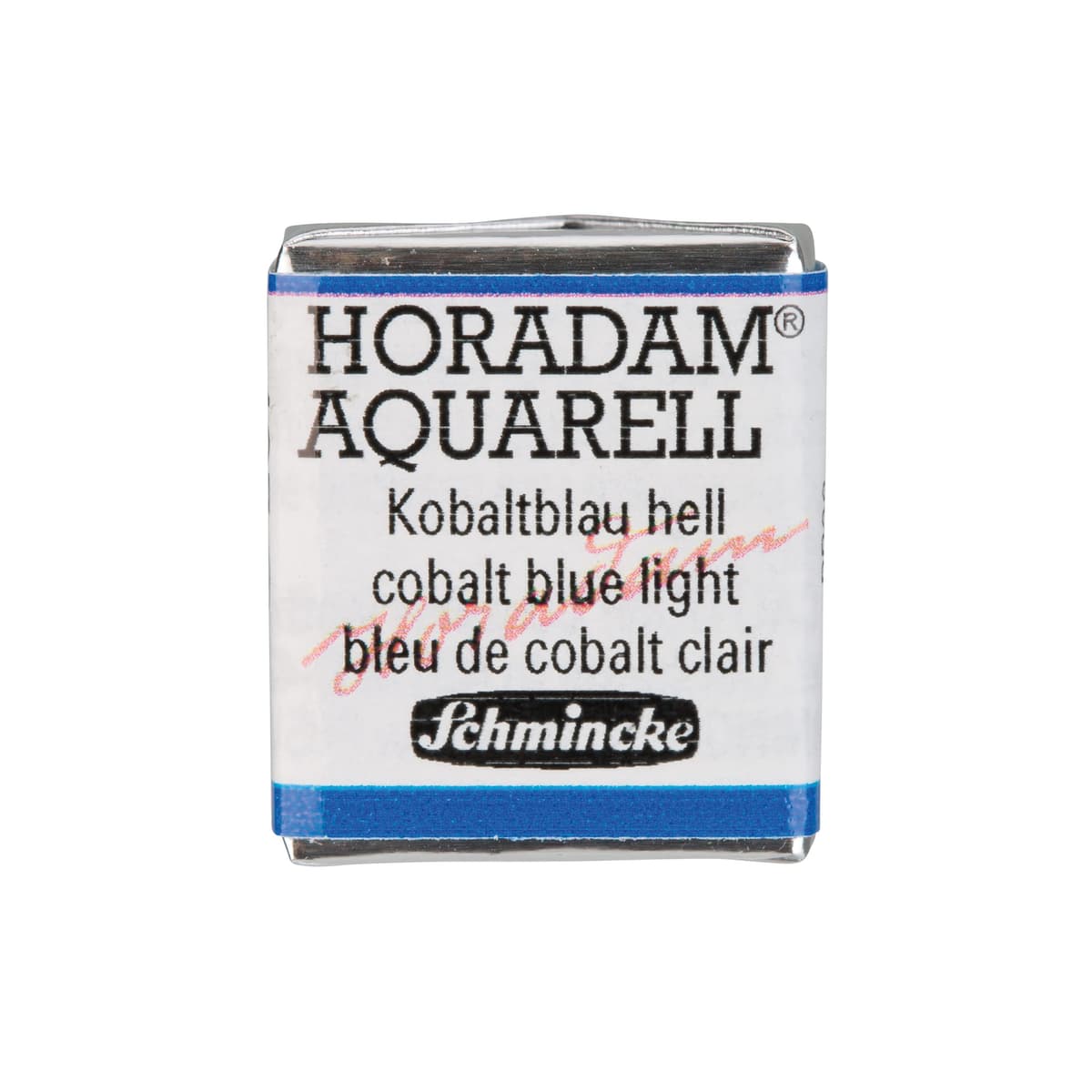 Schmincke - HORADAM® AQUARELL - finest artists' watercolours, 487 Cobalt blue light, 14 487 044, 1/2 pan