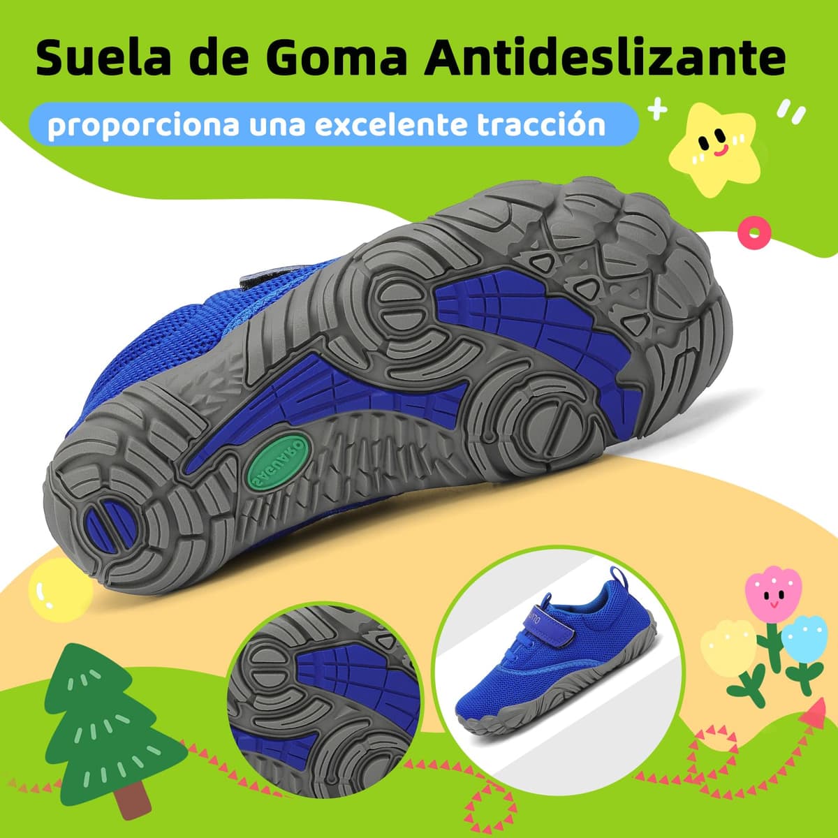 SAGUARO Zapatillas Barefoot Niños Antideslizantes y Ligeras Calzado Descalzos, Talla 24-36 — view 5