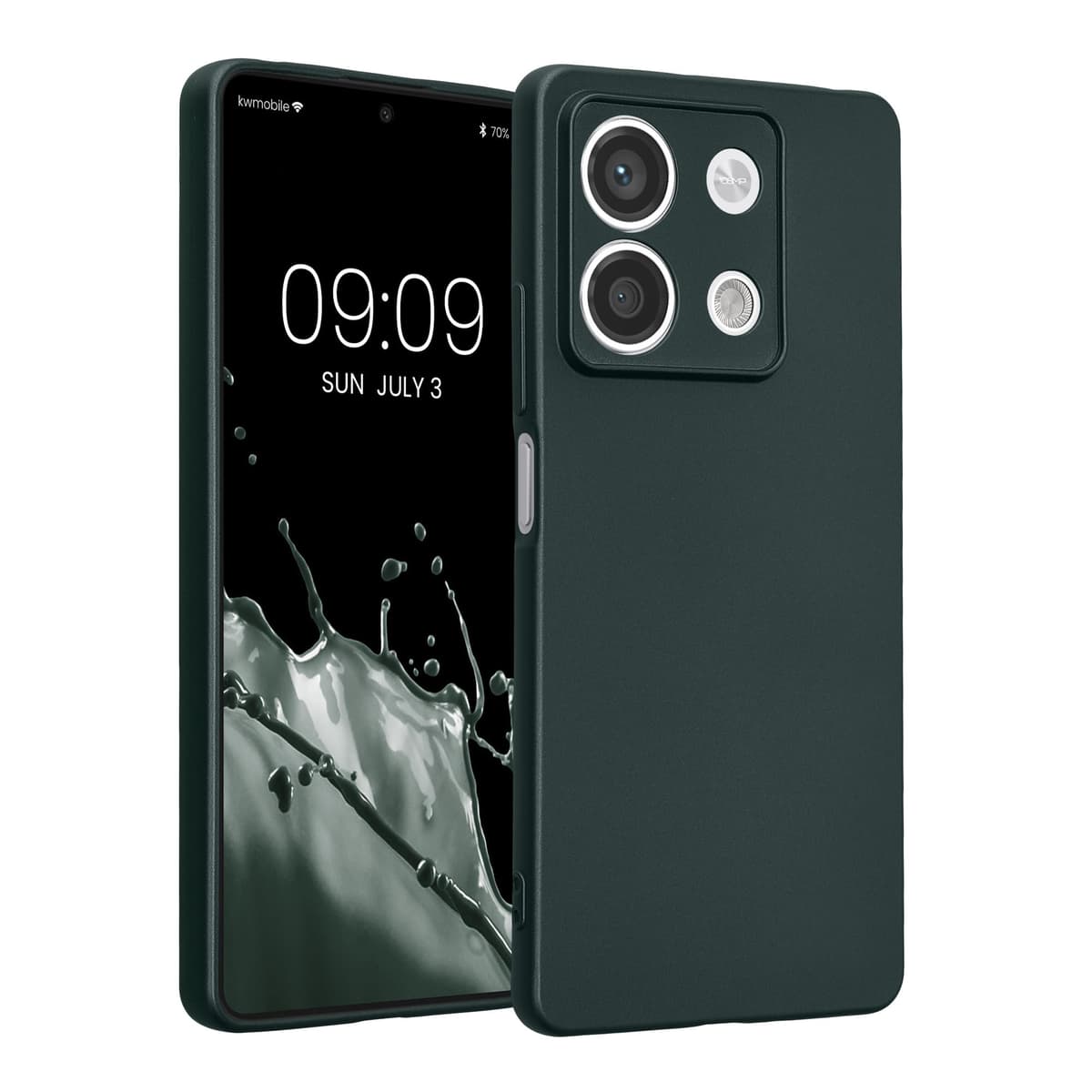 kwmobile Carcasa Compatible con Xiaomi Redmi Note 14 Pro 5G / Poco X7 Funda - Funda Ultrafina de TPU con Bordes elevados - Lavanda Metalizado — view 140