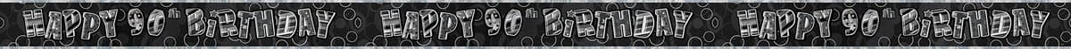 Unique Party 92068 - 9ft Foil Glitz Pink Happy 80th Birthday Banner — view 127