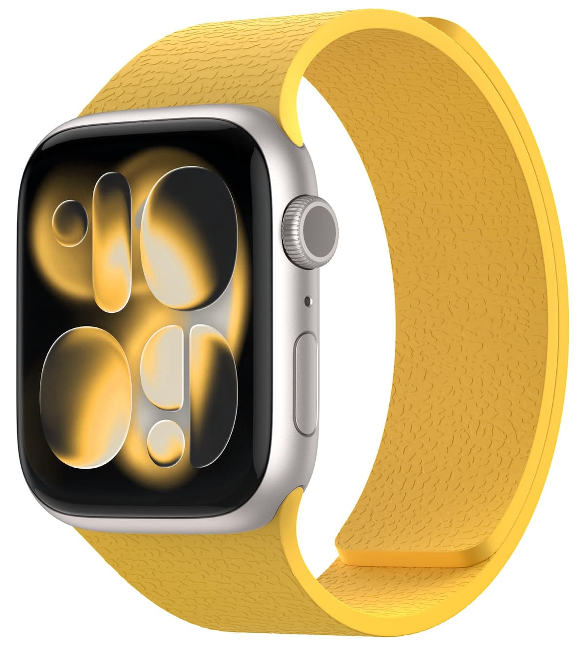 Nereides Compatible with Apple Watch Straps 42mm 41mm 40mm 38mm, Soft Magnetic Silicone Replacement Band for iWatch Series 11 10 9 8 7 6 5 4 SE SE2 SE3 3 2 1 (Black+Orange) — view 19