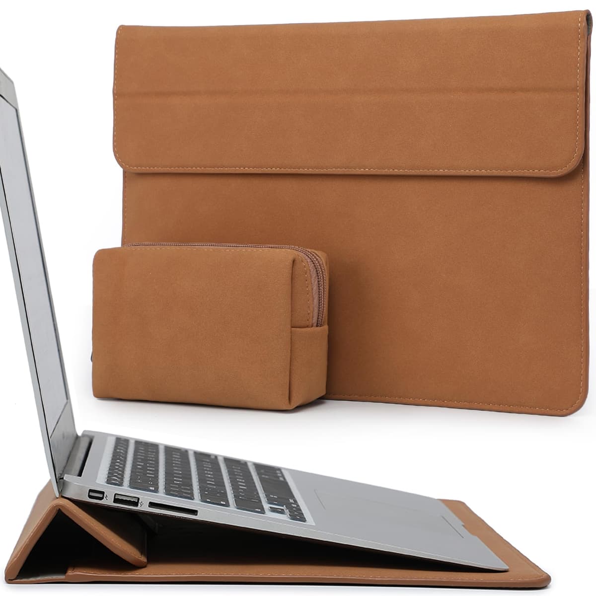 HYZUO 15 Pulgadas Funda para Portátiles con Soporte para MacBook Air 15 M5 M4 A3241 M3 A3114 M2 A2941 2026-2023, 15 Surface Laptop 7/6/5/4, MacBook Pro 15 A1990 A1707 2019-2016, Azul Klein — view 11