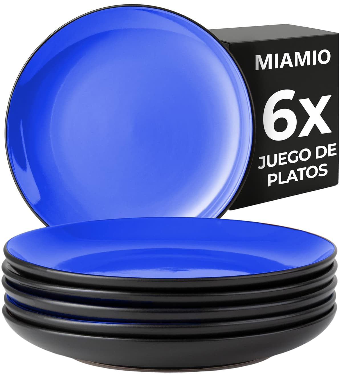 MIAMIO - 6 x 350 ml Juego de Taza de Café/Copa de desayuno - Le Papillon Colección (Negro) — view 26