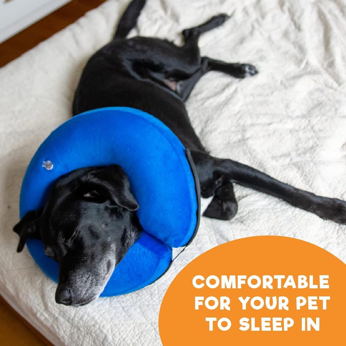 BENCMATE Inflatable Dog Cone Collar Alternative, Soft Dog Cone for Small Medium Large Dogs and Cats, Neck Recovery ECollar Do — view 5