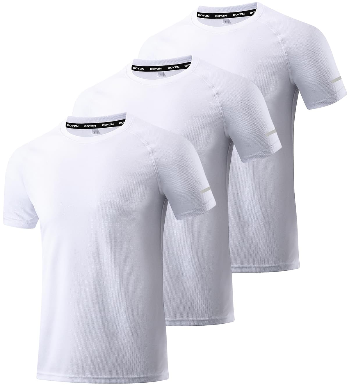 Boyzn 1, 3, 5 or 7 Pack Men's Workout Running Shirts, Dry Fit Moisture Wicking T-Shirt, Gym Athletic Short Sleeve Tee Shirts — view 20
