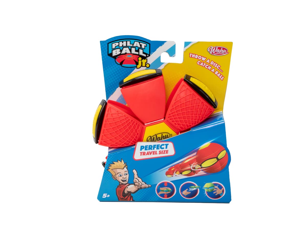 Wahu - PHLAT BALL Junior Color Aleatorio - Mini Frisbee Transformable en Balón - Juguetes Niños 5 Años - Regalo Niño 5 Años - 10,2 cm Balón, 15,2 cm Frisbee - Juego al Aire Libre - 2+ Jugadores — view 2