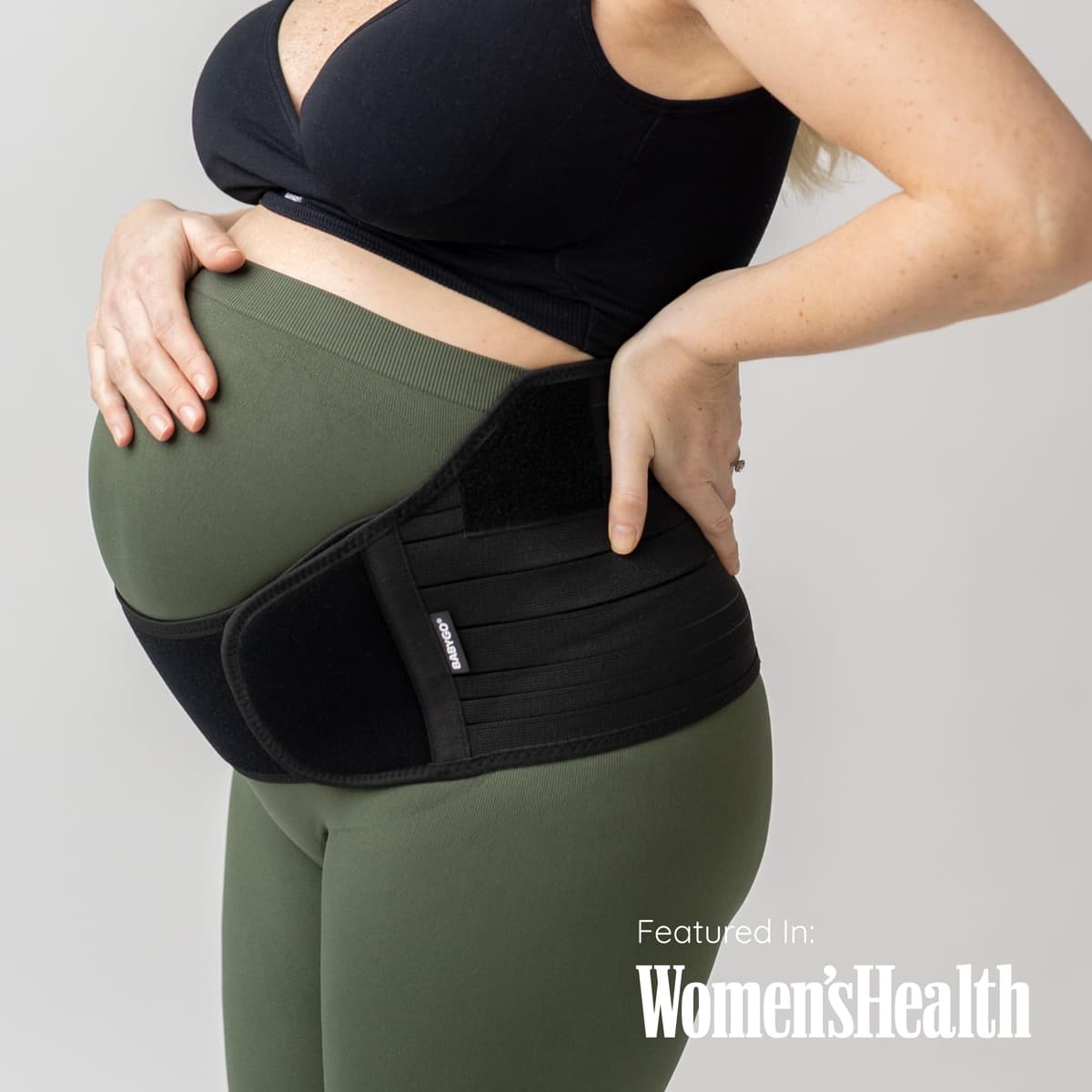 BABYGO® 4 in 1 Pregnancy Support Belt Maternity & Postpartum Band - Relieve Back, Pelvic, Hip Pain, SPD & PGP >> inc 40 Page Pregnancy Book for Birth Preparation, Labour & Recovery L Black — view 8