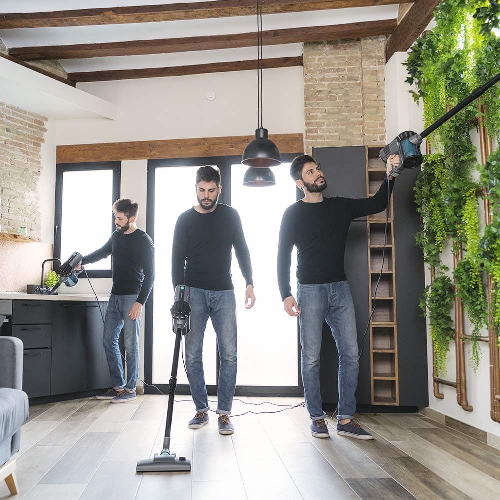 Cecotec Aspirador Vertical Conga Thunderbrush 560. 2 en 1, 600 W, Tecnología ciclónica, Filtro de Alta eficiencia, Radio de acción 6 Metros, Incluye 2 Accesorios — view 5