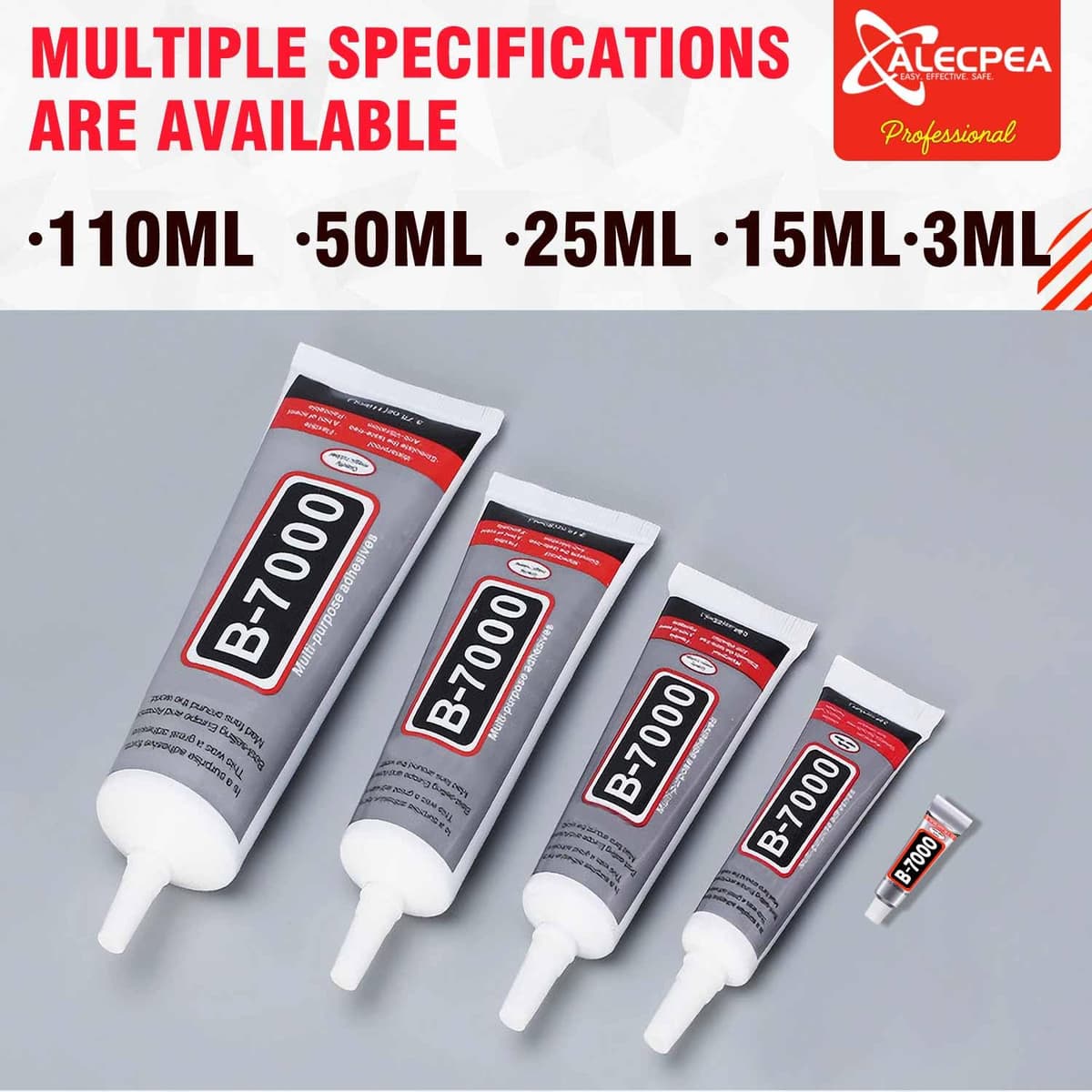 B-7000 Craft Glue for Jewelry Making - 15ml/0.5oz (2 Pack) - Multi-Function B-7000 Super Adhesive Glues Liquid Fusion Glue for Rhinestones Crafts, Clothes Shoes, Fabric, Jewelry Making, Cell Phones — view 6