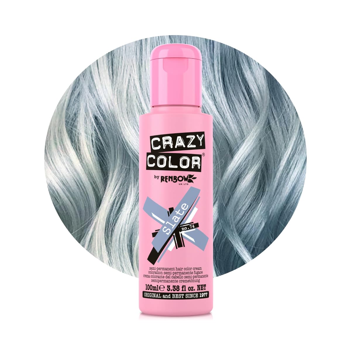 Crazy Color Vibrant Candy Floss Semi-Permanent Hair Dye. Highly Pigmented Pastel Pink Conditioning & Oil Nourishing Vegan Formula | No Bleach or Ammonia | 100ml — view 38