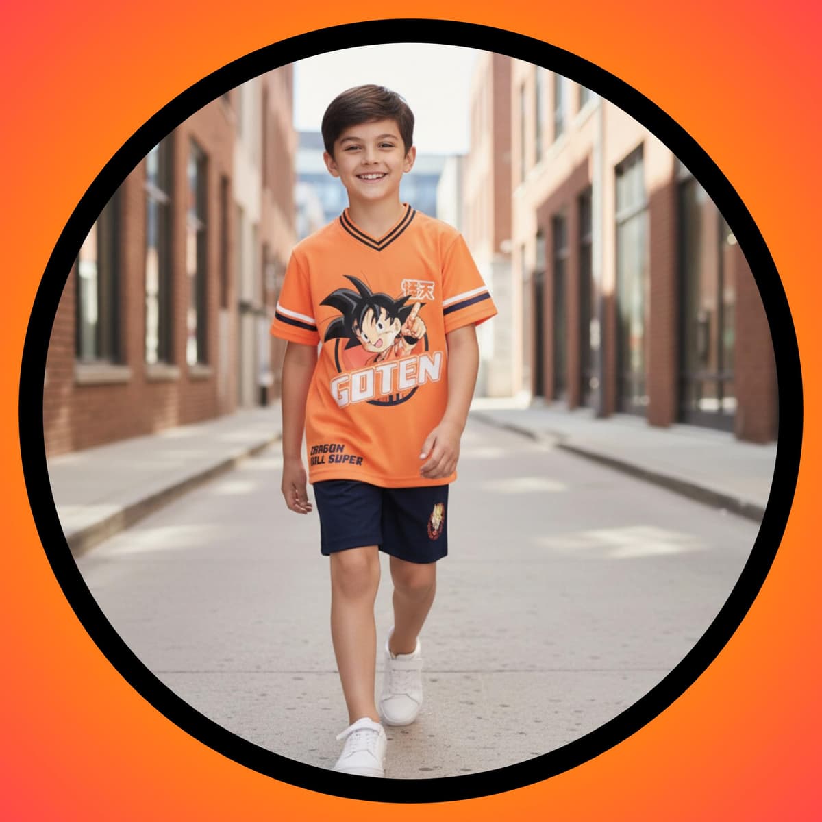 Dragon Ball Z Camiseta y Pantalon para Niño, Conjunto 2 Piezas Camiseta Manga Corta y Pantalon Corto, Tallas 4 a 12 Años — view 5