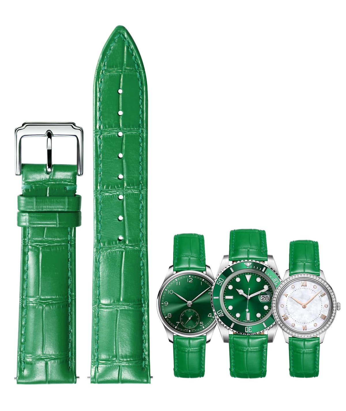 BINLUN Correa Reloj de Piel de Liberación Rápida Correas de Relojes de Cuero de Repuesto para Hombres y Mujeres con 12 Colores (10mm 12mm 14mm 15mm 16mm 17mm 18mm 19mm 20mm 21mm 22mm 23mm) — view 16