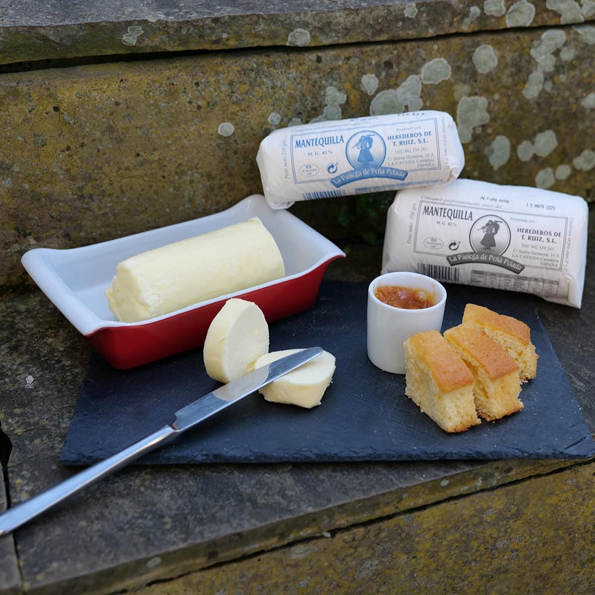 LA PASIEGA DE PEÑA PELADA Mantequilla Artesanal, Rulo de 500 gr (aprox) en Papel Sulfurizado, 82% Materia Grasa, Sabor Tradicional y Natural - Origen Cantabria — view 5