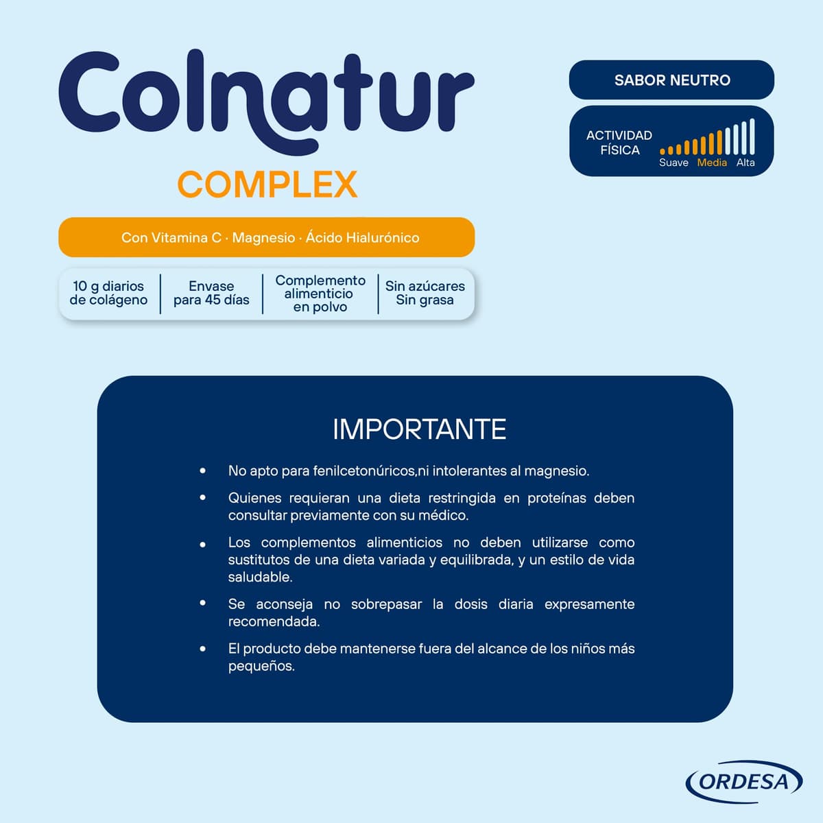 Colnatur Complex Neutro | 330g | Colágeno con Magnesio y Vitamina C para Músculos y Articulaciones — view 6
