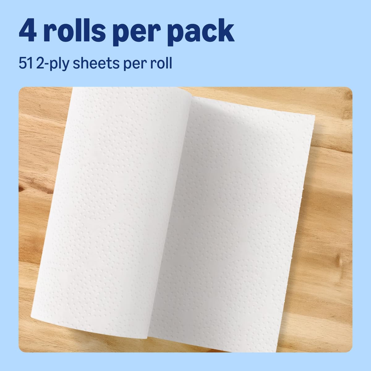 by Amazon Ultra Absorbent TAD Kitchen Roll, 4 Rolls (Pack of 1), 51 Sheets per Roll, FSC Certified — view 3