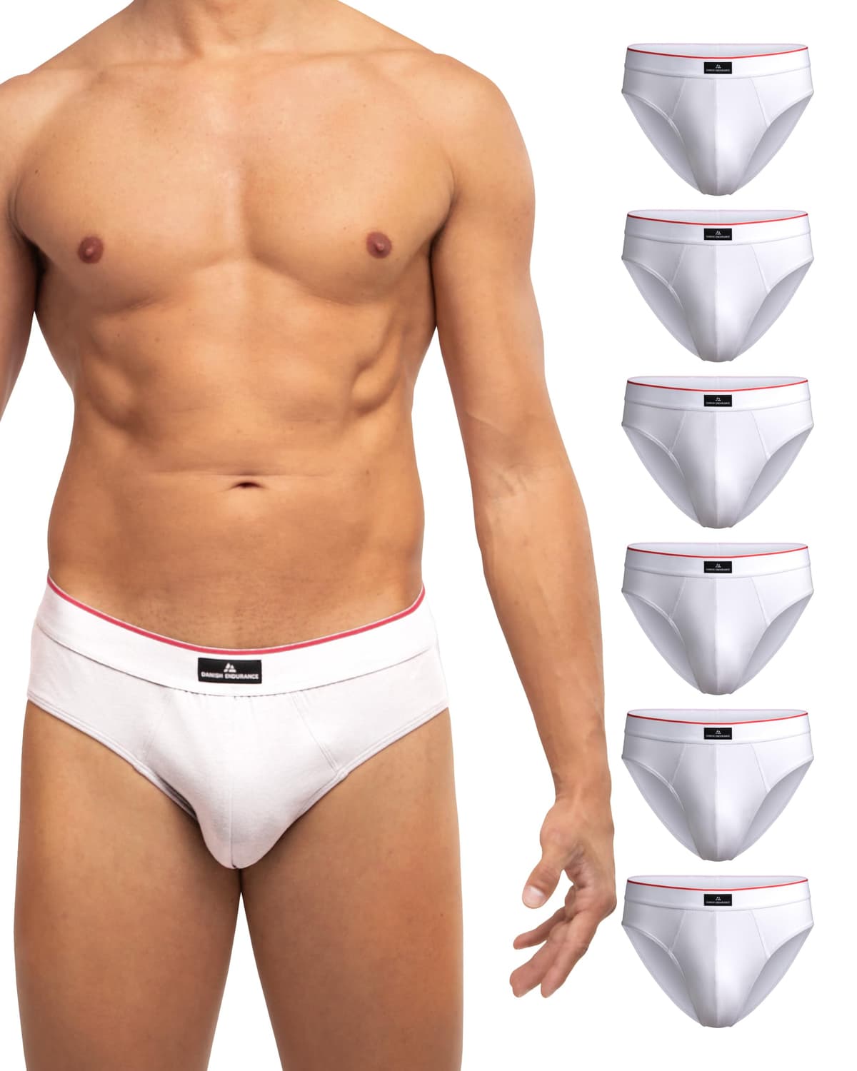 DANISH ENDURANCE Calzoncillos Hombre Slip, Slips Hombre Algodon, Transpirables, Pack de 3 - Ropa Hombre, Ropa Interior — view 14