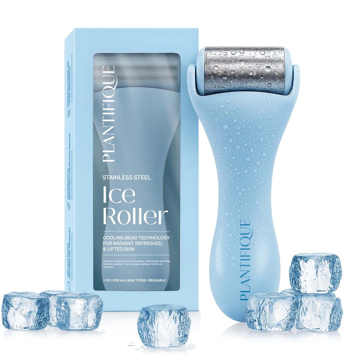 PLANTIFIQUE Gua Sha y Rodillo Facial de Jade - Masajeador Facial Antiarrugas para Tonificar la Piel - Face Roller - Rodillo Masaje y Guasha de Piedra Jade Auténtico — view 8