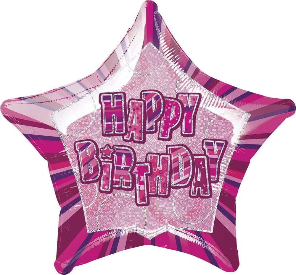 Unique Party 80879 - 12" Latex Glitz Pink 70th Birthday Balloons, Pack of 6 — view 4