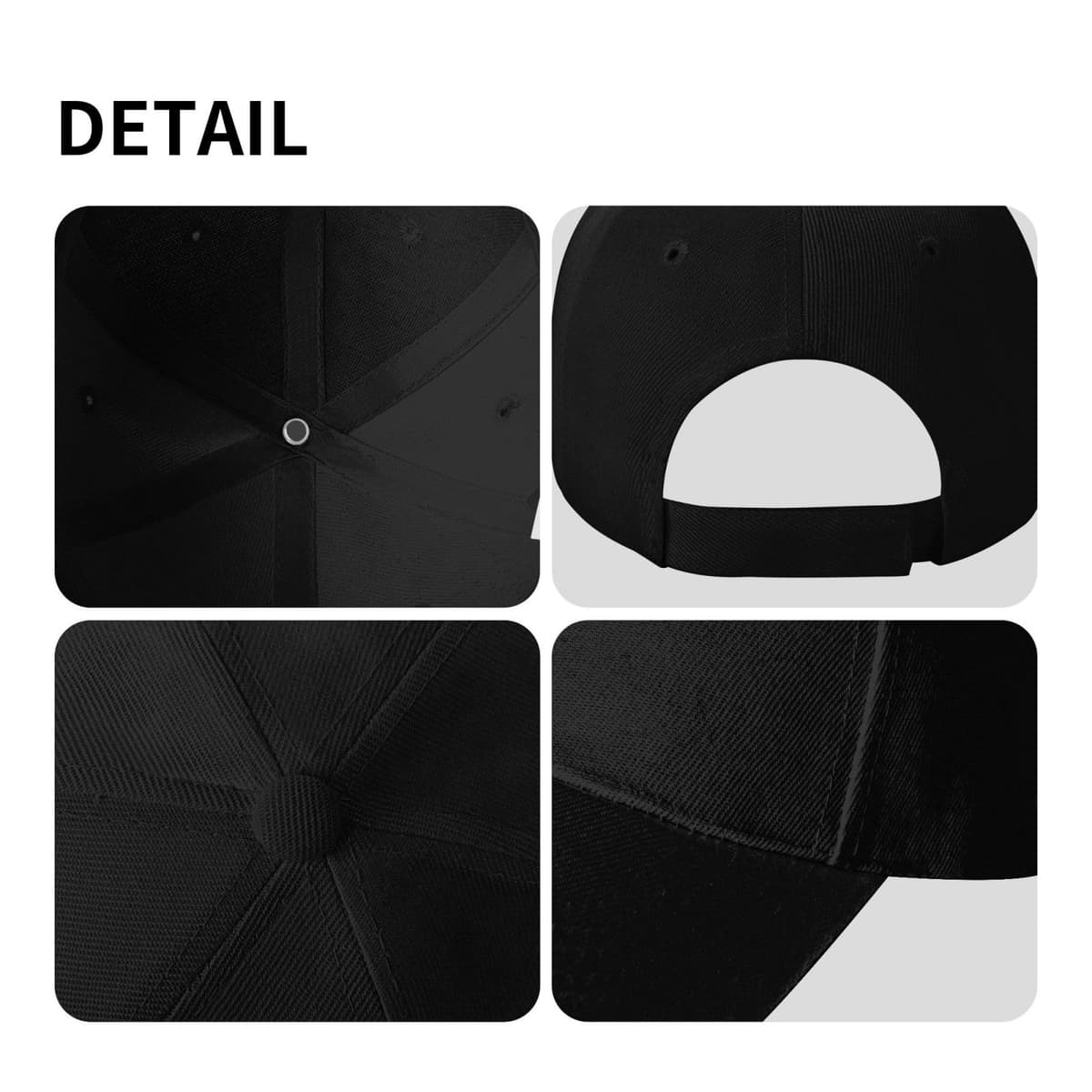 Gorra de Béisbol Personalizada - Diseña tu Propia Gorra con Foto y Texto, Gorra de Sándwich Ajustable para Hombre y Mujer, Gorra Deportiva Estructurada y Transpirable — view 4