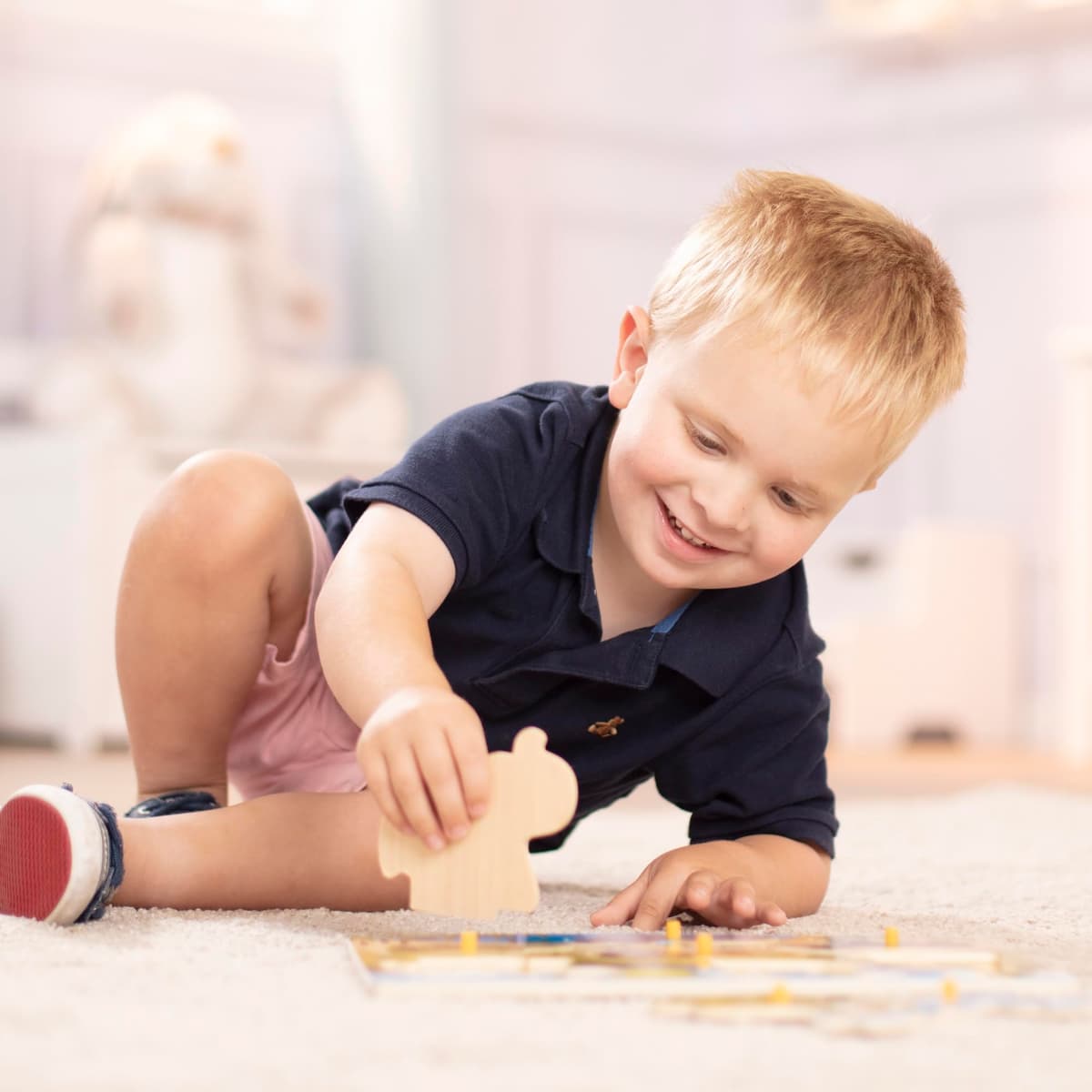 MELISSA & DOUG - Puzzle 2 Años de Animales del Safari, Puzzle de Madera con Clavijas para Fácil Agarre, Rompecabezas Niños, 6075165, Juguetes Montessori, Regalo Niño 2 años +, Juguetes Niños 2 Años + — view 7