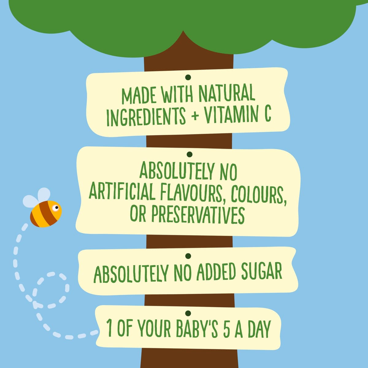Heinz Baby Food Apple and Banana Fruit Pots 4x100g — view 3