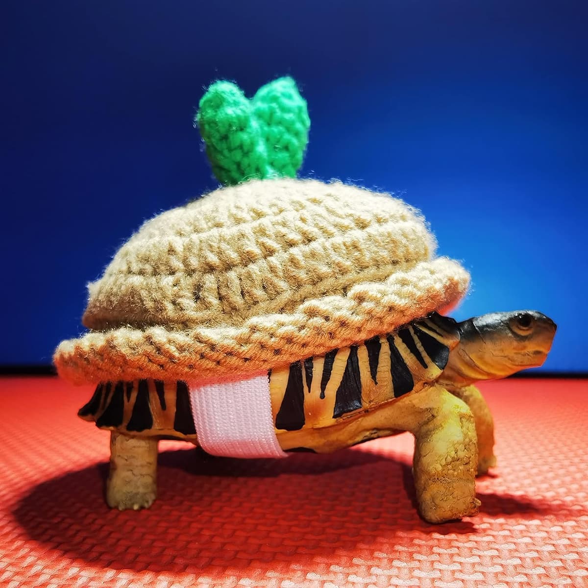 Sweater for Turtle Warm Winter Knitted Handmade Sweater Apparel Accessory Halloween Party Cosplay Costume Photo Shoot for Pet Tortoise Turtle (Jianlong, XL) — view 3