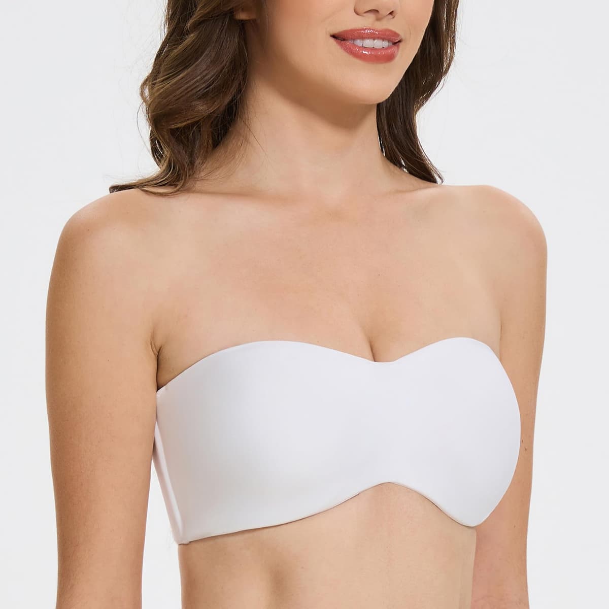 MELENECA Women's Strapless Minimizer Multiway for Large Bust Unlined Seemless Underwire Bandeau Bra — view 5