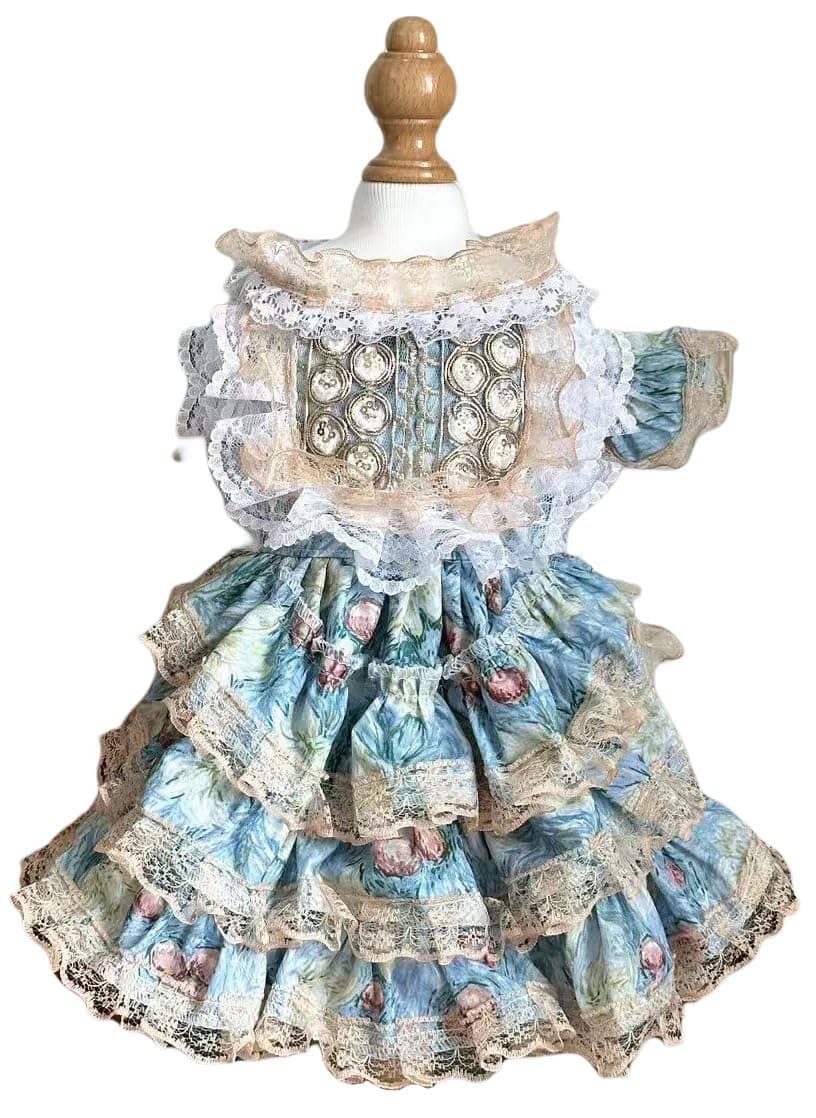 MaruPet Fashion Sweet Puppy Dog Chiffon Princess Dress for EXTRAL Small and Small Dog Pink S — view 43