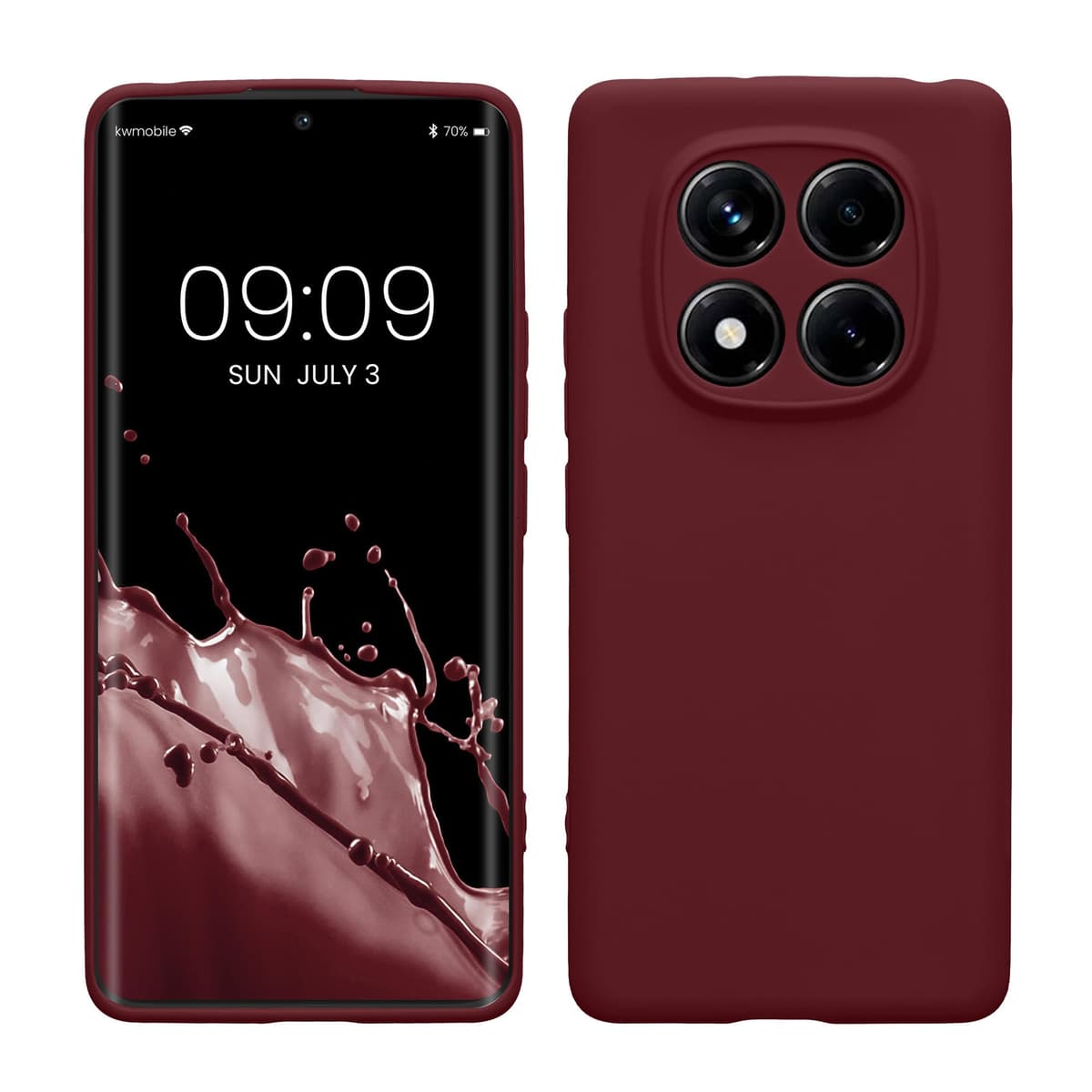 kwmobile Carcasa Compatible con Xiaomi Redmi Note 14 Pro 5G / Poco X7 Funda - Funda Ultrafina de TPU con Bordes elevados - Lavanda Metalizado — view 85