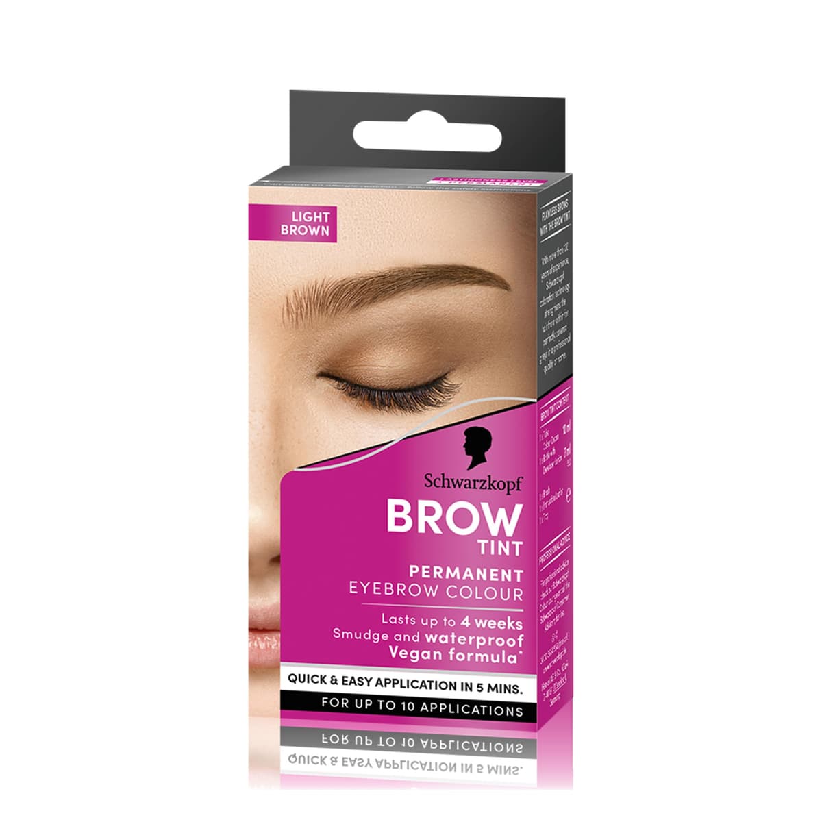 Schwarzkopf Brow Tint Dark Brown (10ml), Permanent Eyebrow Tint, Long-Lasting Intensity, Water- and Smudge-Proof, Easy Application Brow Tint for Up to 10 Applications, Vegan Formula — view 9