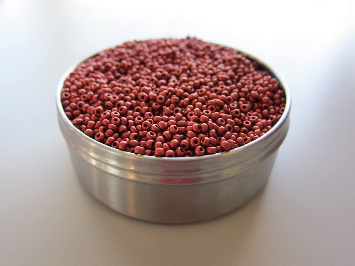 Czech 50-Piece Glass Beads, 6x9mm, Teardrop Siam Red — view 53