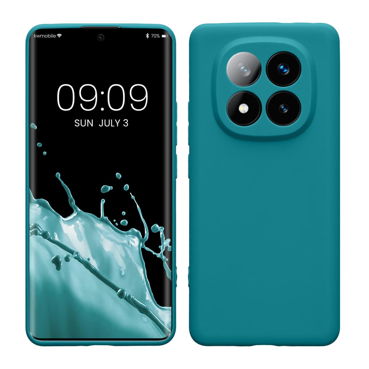 kwmobile Carcasa Compatible con Xiaomi Redmi Note 14 Pro 5G / Poco X7 Funda - Funda Ultrafina de TPU con Bordes elevados - Lavanda Metalizado — view 294