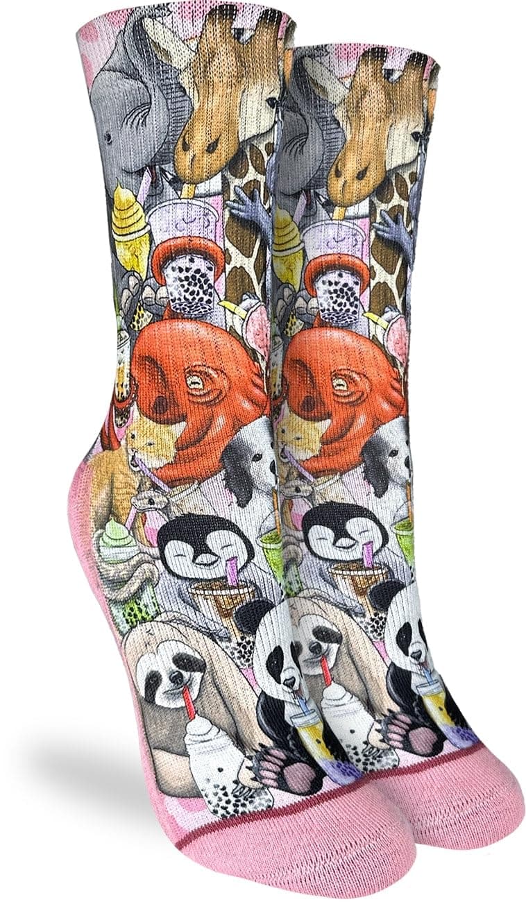 Good Luck Sock Women's Floral Dinosaurs Socks, Shoe Size 5-9 — view 146