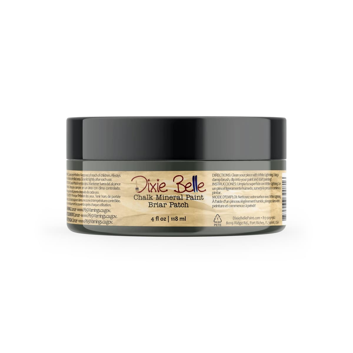 Dixie Belle Paint Company Chalk Finish Furniture Paint - Caviar (32oz) - Matte Black Chic Chalk Mineral DIY Furniture Paint — view 48