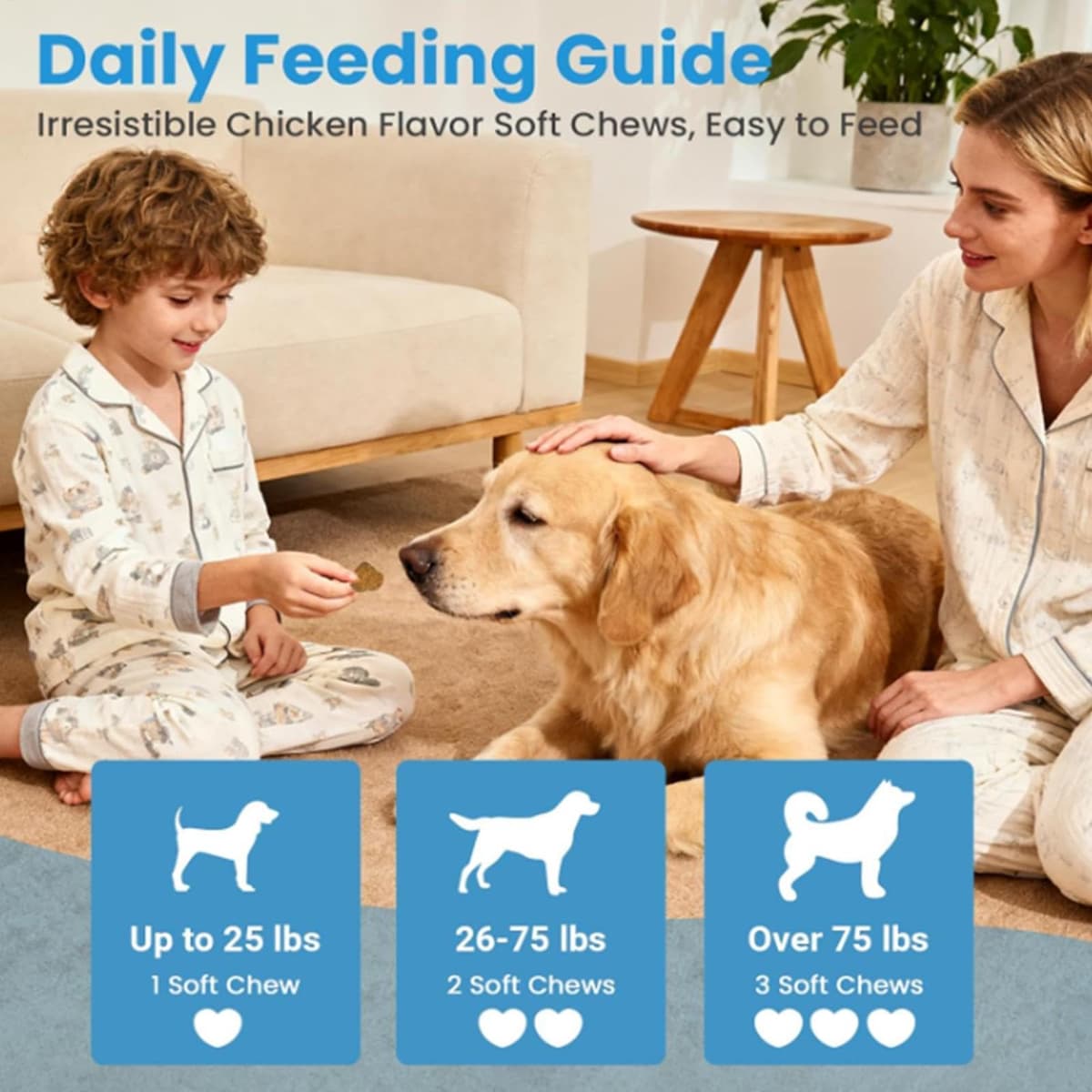 Dog Relief Chews, Gut Support Tablets, Stomach Chew with Abdominal Comfort, Pets Tablets with Digestive Aid, Pet Health Supplements, Chews for Immune Gut Stomach Daily Travel Multi Pet Household Use — view 4