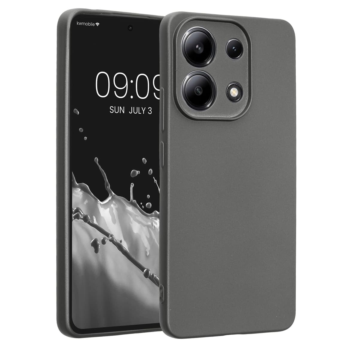kwmobile Carcasa Compatible con Xiaomi Redmi Note 14 Pro 5G / Poco X7 Funda - Funda Ultrafina de TPU con Bordes elevados - Lavanda Metalizado — view 324