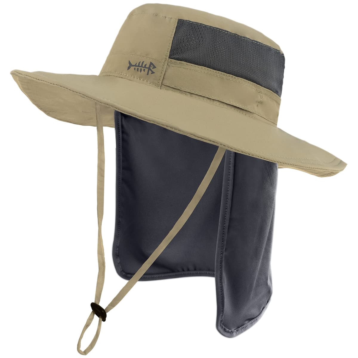 Bassdash UPF 50+ Sombrero de Pesca Solar Resistente al Agua con Solapa de Cuello Desmontable