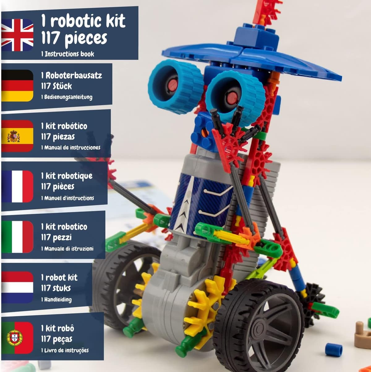 Science4you Robotics Deltabot - Kit Robotica para Niños con 117 Piezas, Construye tu Robot Interactivo, Construcciones, Robot para Montar, Juegos, Juguetes y Regalos para Niños 6 7 8 9 10-14 Años 2.Deltabot