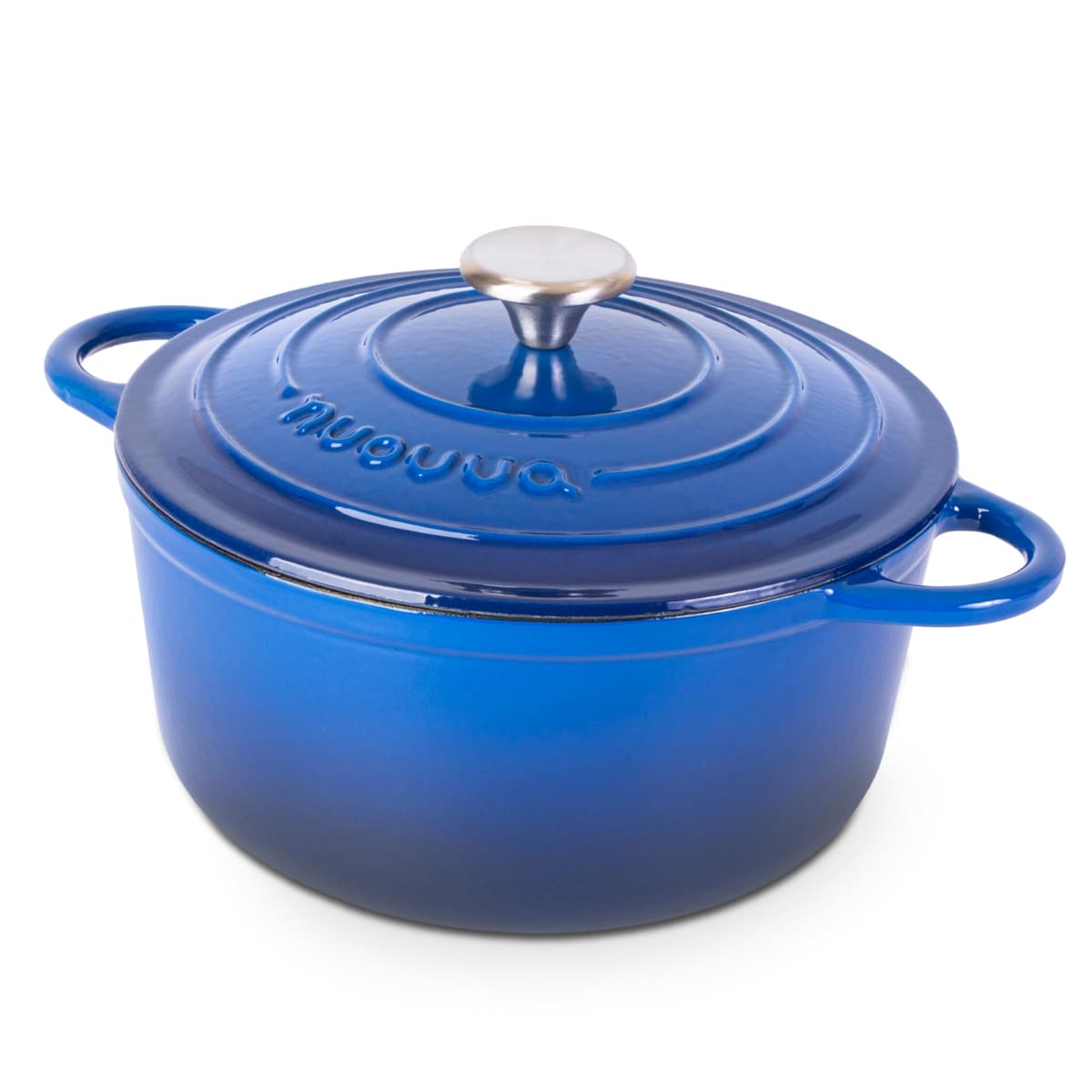 Nuovva Enamelled Cast Iron Dutch Oven Pot with Lid – 5 Quart Casserole Dish – Ceramic Dutch Oven for Bread Baking, Roasting, Braising & Stews – Oven Safe up to 500°F – 24cm Orange — view 60
