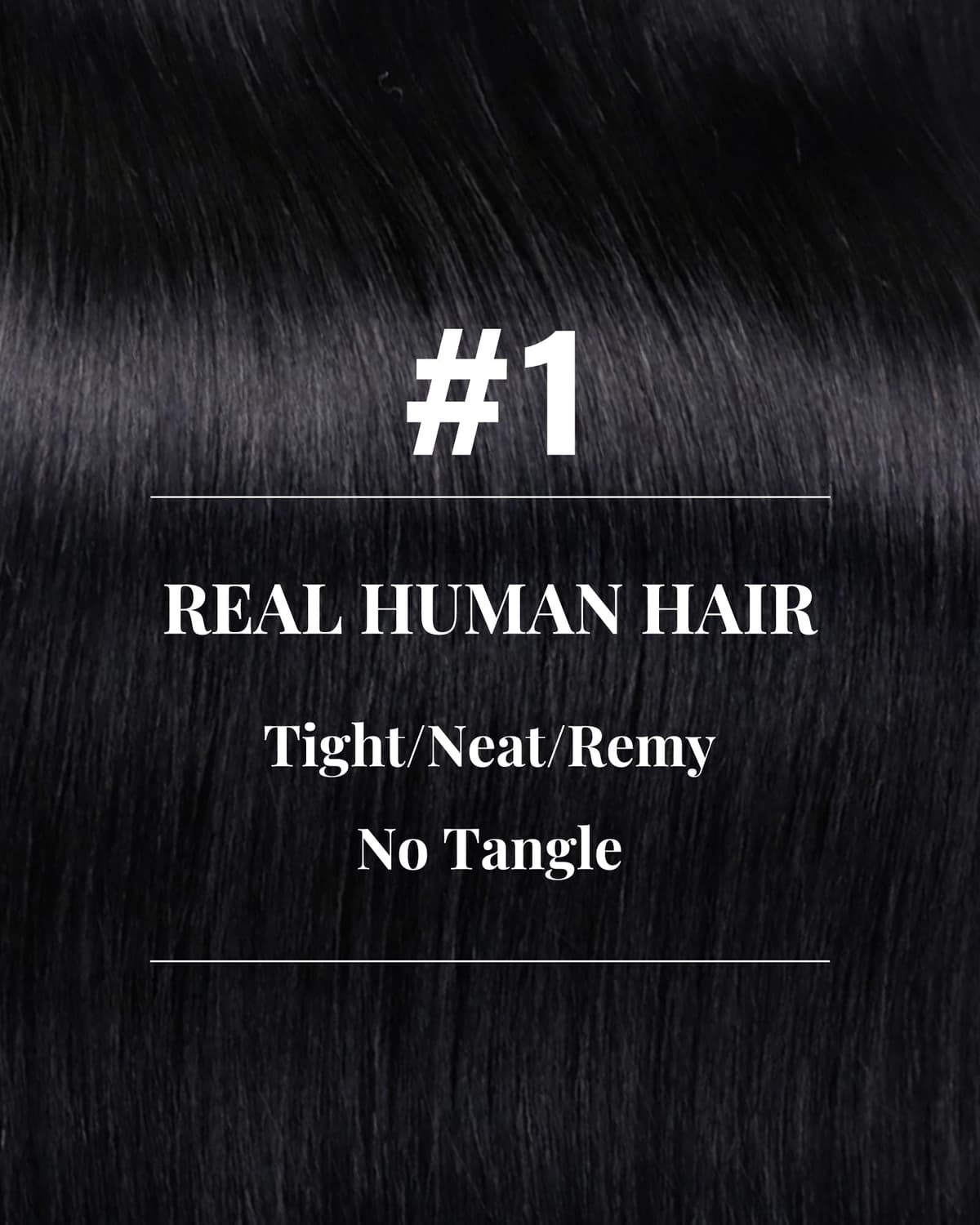 Hetto Weft Hair Extensions Real Human Hair Black 20 Inch 100g - Hand Tied Human Hair Wefts Sew in Extension, Natural Black Weave Hair Extensions for Women Daily Use #1 — view 3