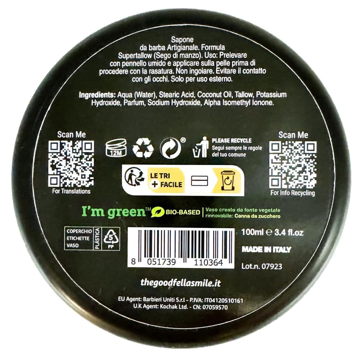 The Goodfellas' smile crema de afeitar inferno 100ml — view 2