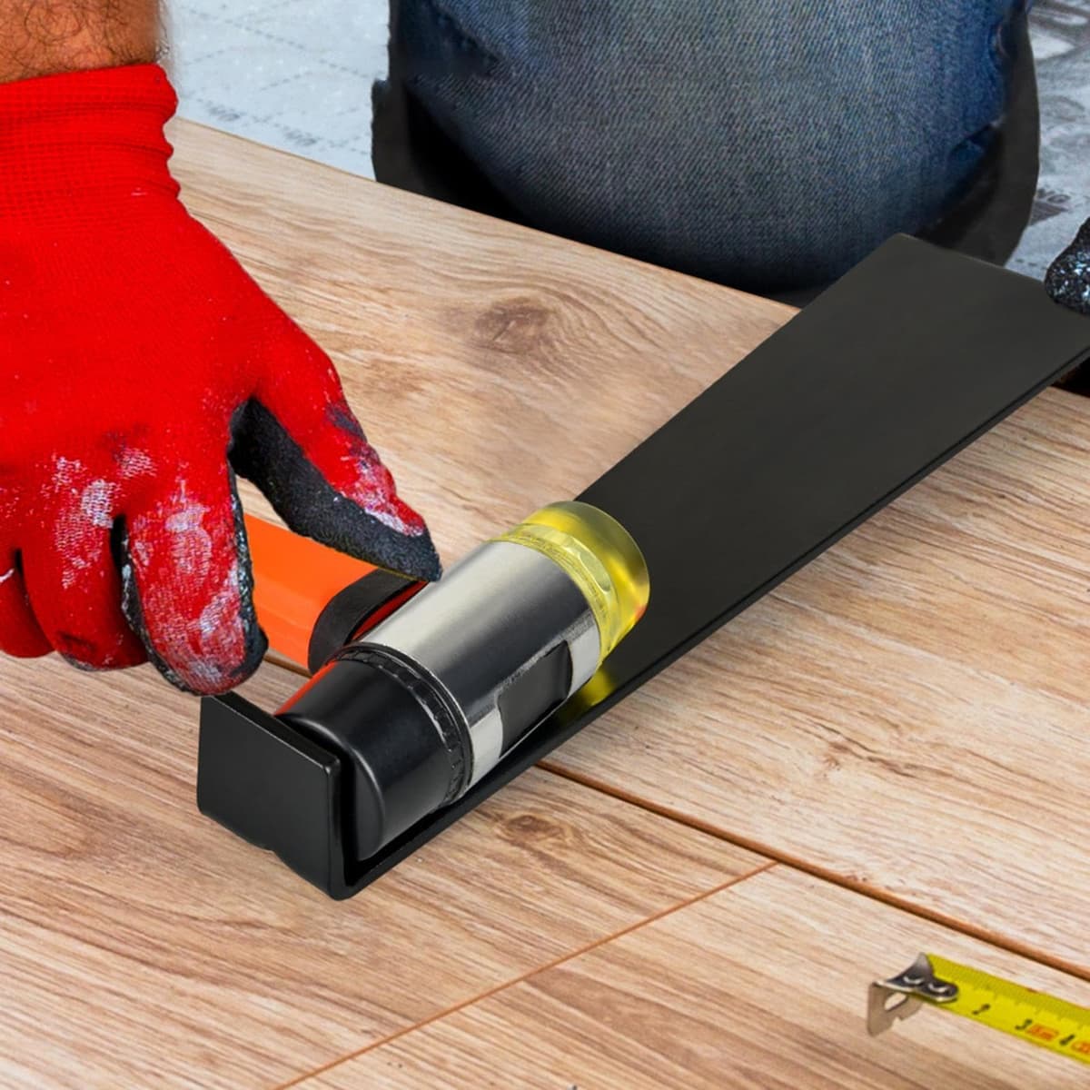 Laminate Repair Kit, Hardwood Flooring Tools, Plank Flooring Tools, Flooring Repair Kit, Flooring Tools for Home, Home Improvement Flooring Kit, 107 Pieces Flooring Kit for Home Improvement — view 3