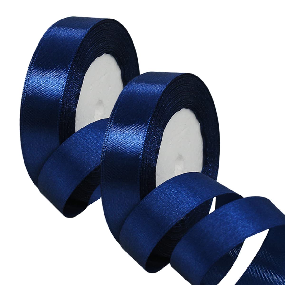 40mm Wide White Ribbon Thick Wedding Car Ribbon 22m, 1.5 inch Thick White Satin Ribbon for Gift Wrapping Wedding Car Christmas Birthday Cake Hair Bow Florist Bouquet Crafts Decorations — view 81