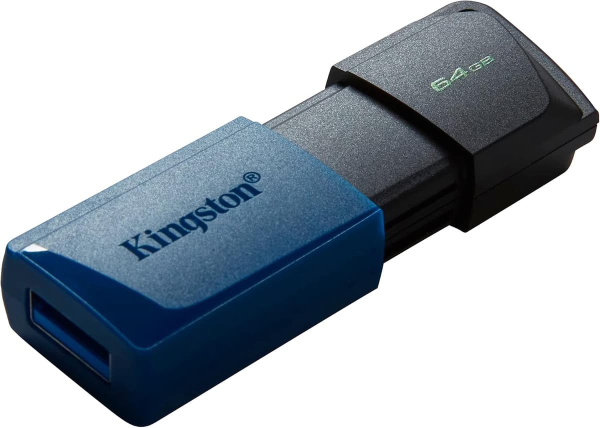 Kingston DataTraveler Exodia M USB 3.2 Gen 1 DTXM/64GB - with Moving Cap (Black + Blue) — view 4