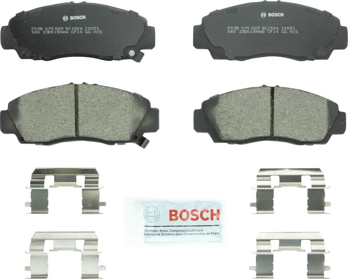 Bosch BC914 QuietCast Premium Ceramic Disc Brake Pad Set For: Acura ILX; Honda Accord, Civic, CR-V, Element, Fit, Front — view 82