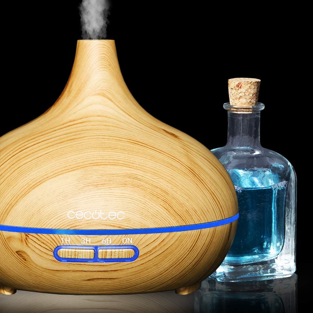 Cecotec Humidificador Ultrasónico y Difusor de Aromas con Temporizador Pure Aroma 300 Yang. 10 W, 300 ml, Temporizador hasta 6 horas, 7 Colores LED, Función Aromaterapia, Ultrasilencioso — view 3